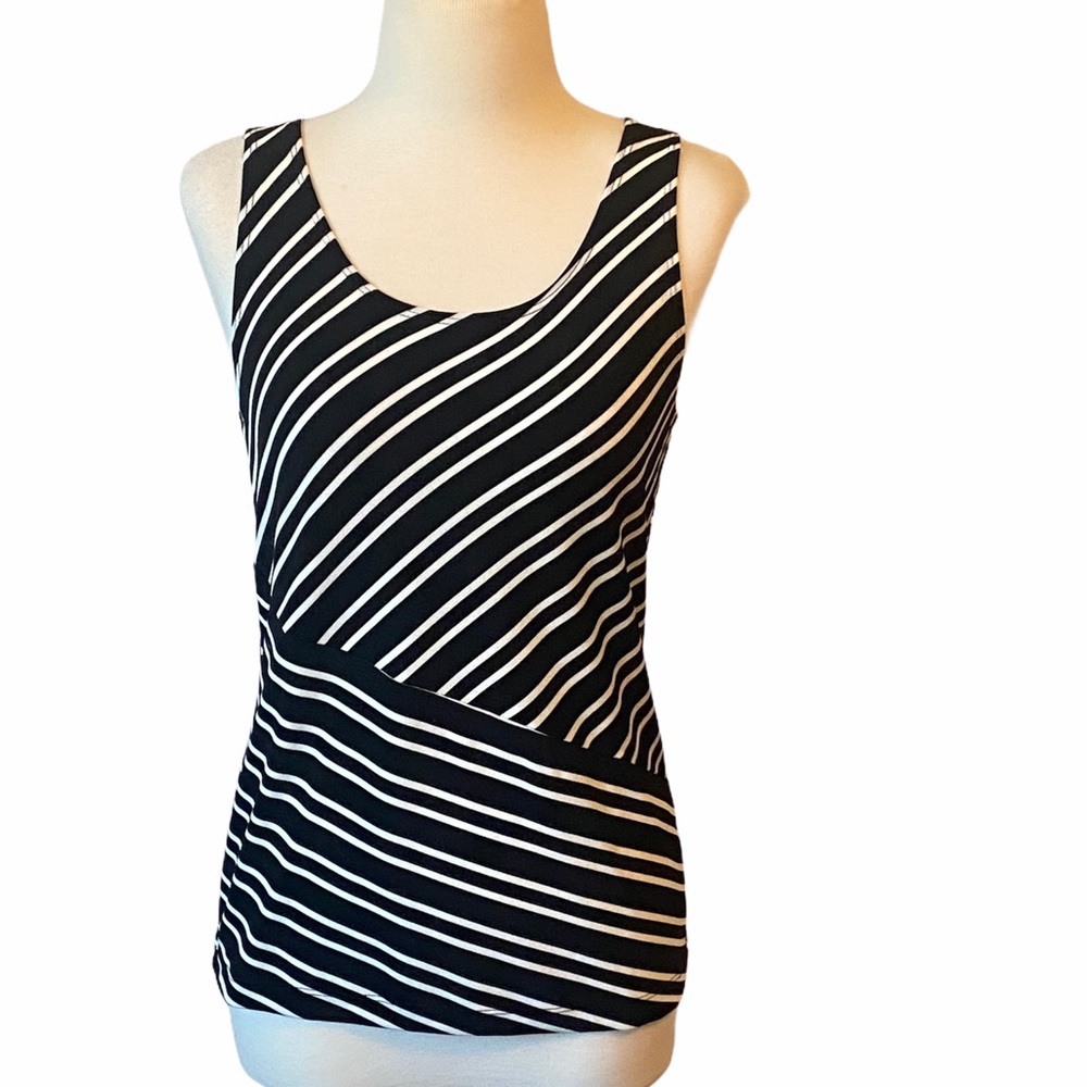 Travelers Mitered Stripe Tank Top